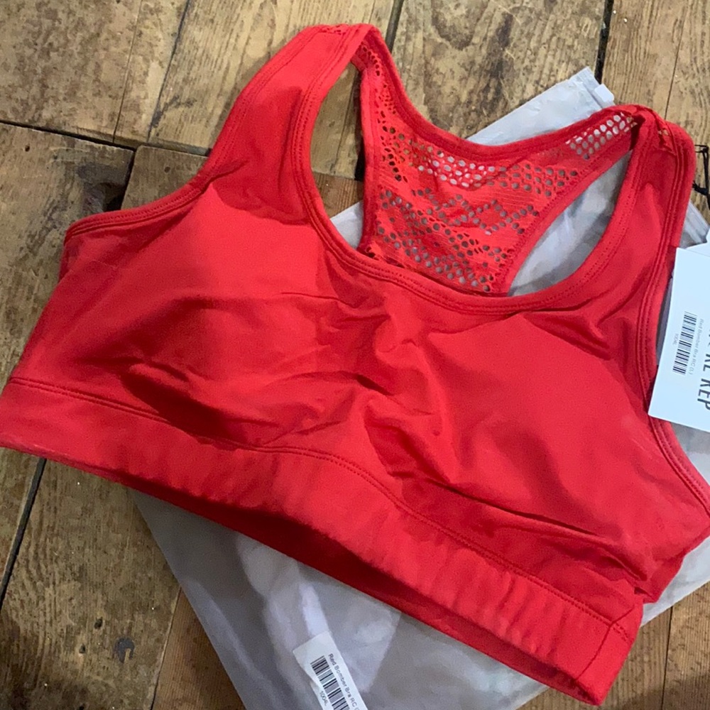 ZYIA red bomber bra Large